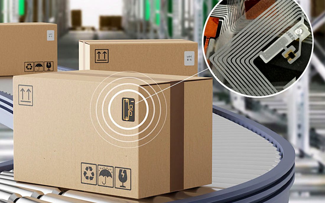 Điểm đọc RFID trên tuyến di chuyển của hàng